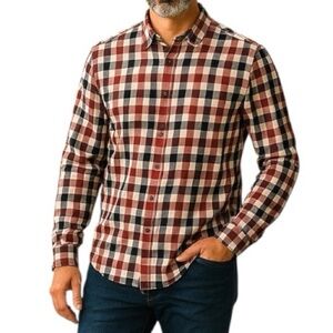 Five Four Slim Fit Checkered Button Down Shirt